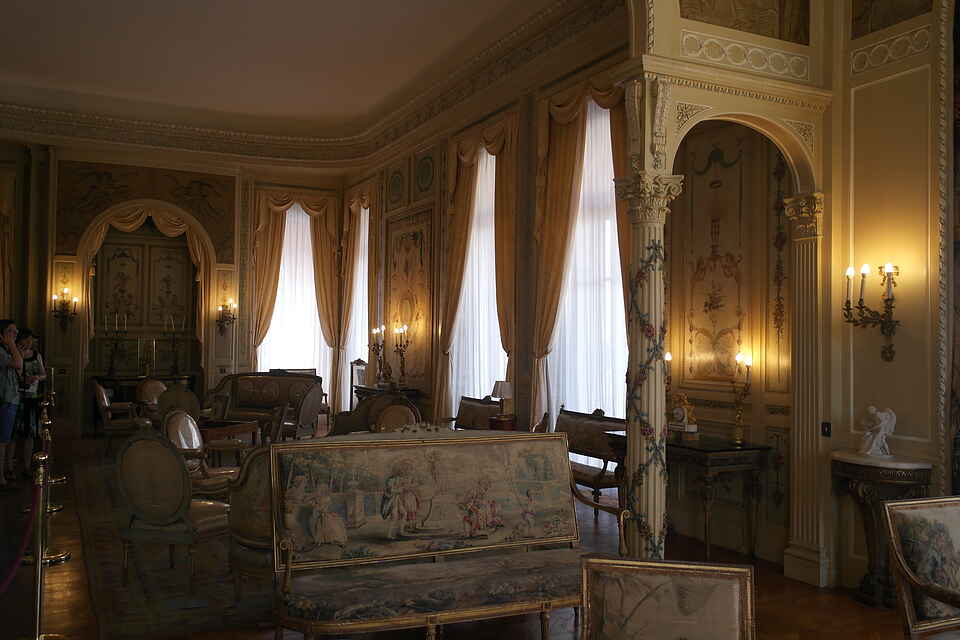 Opholdsstue for familien, Villa Ephrussi de Rothschild, Cap Ferrat