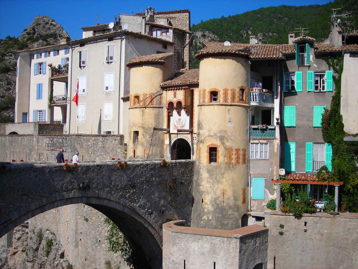 Entrevaux, stationsby for Train des Pignes, Nice