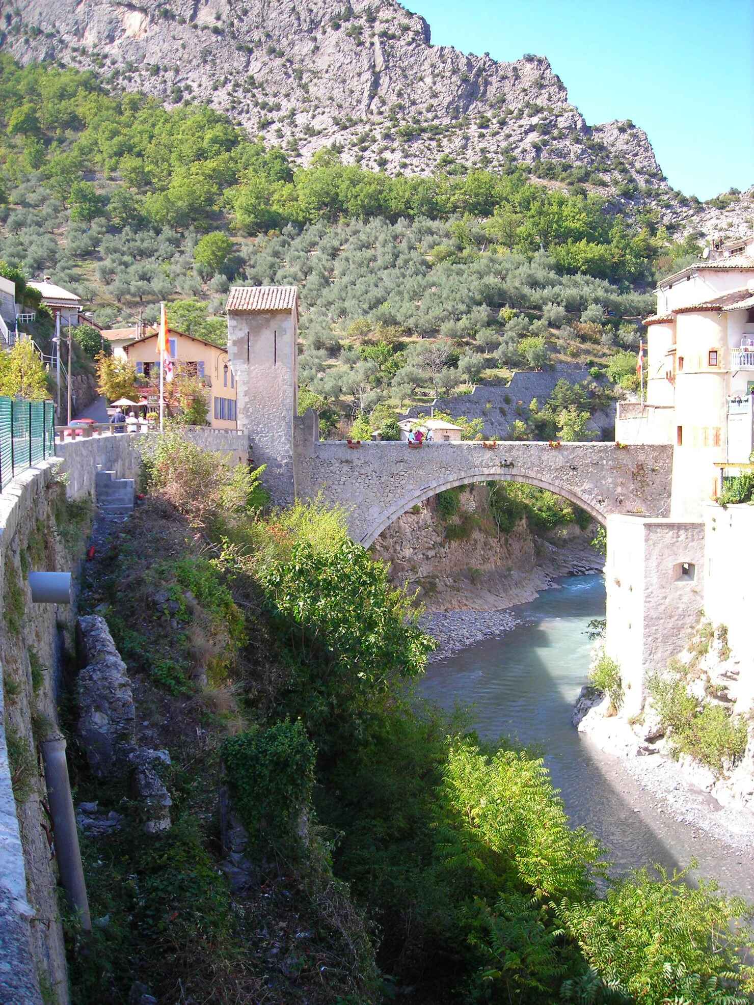 Entrevaux, stationsby for Train des Pignes, Nice