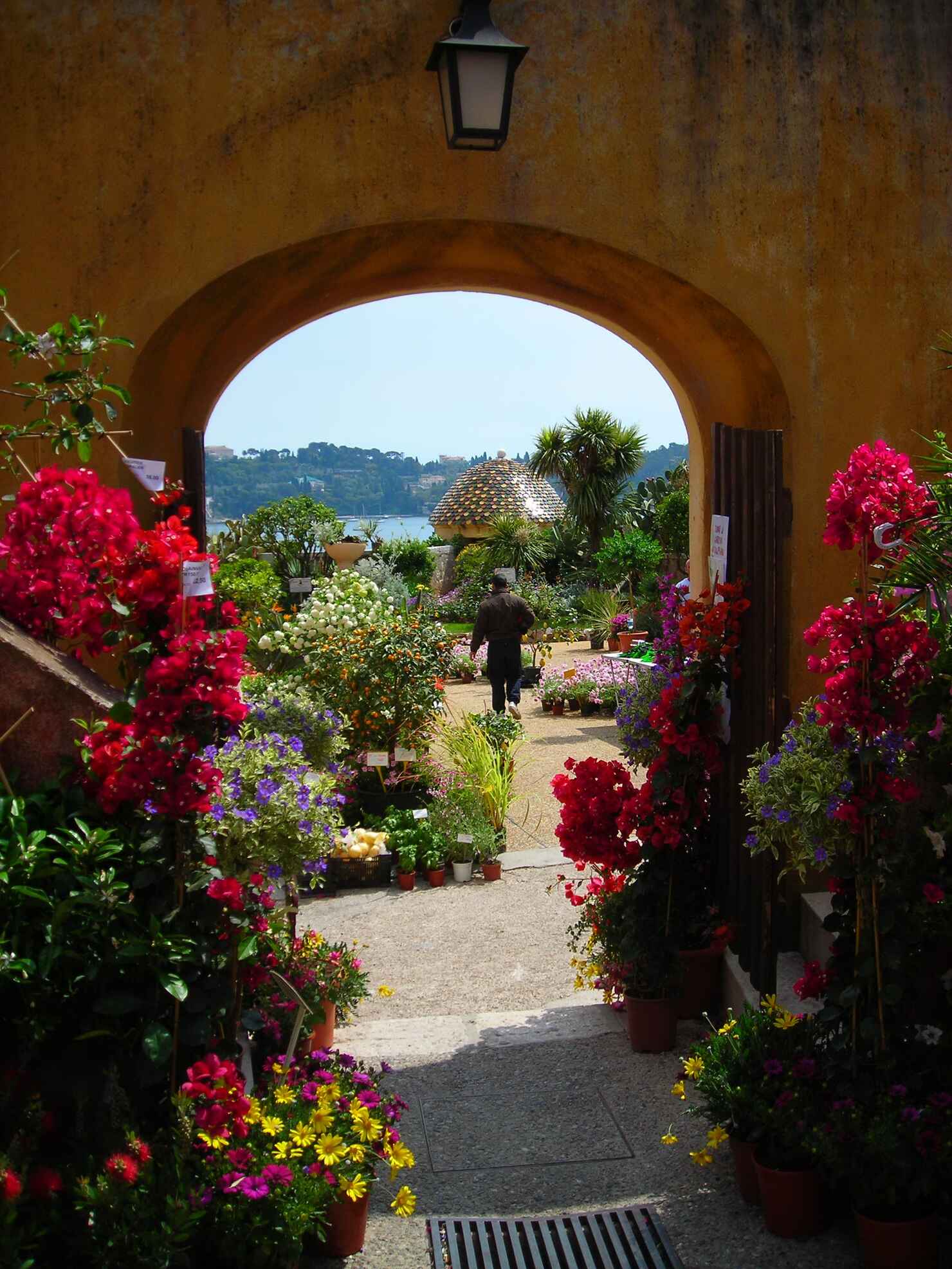 Blomstermarked, Citadellet, Villefranche-Sur-Mer