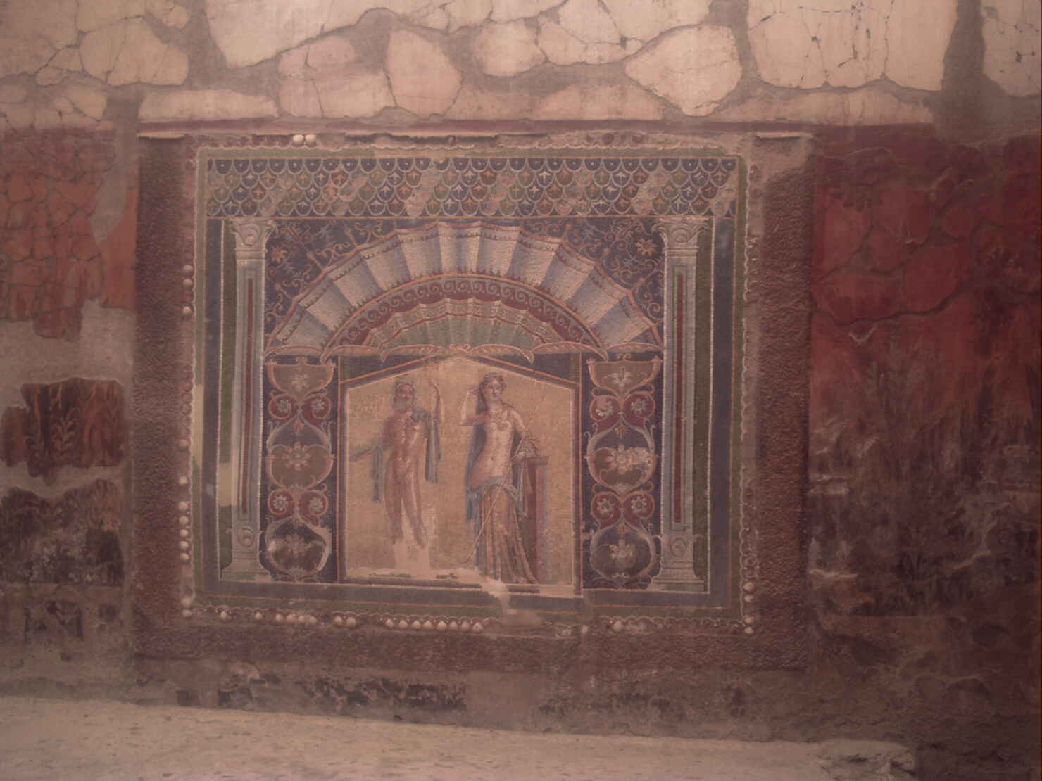 Blå mosaik