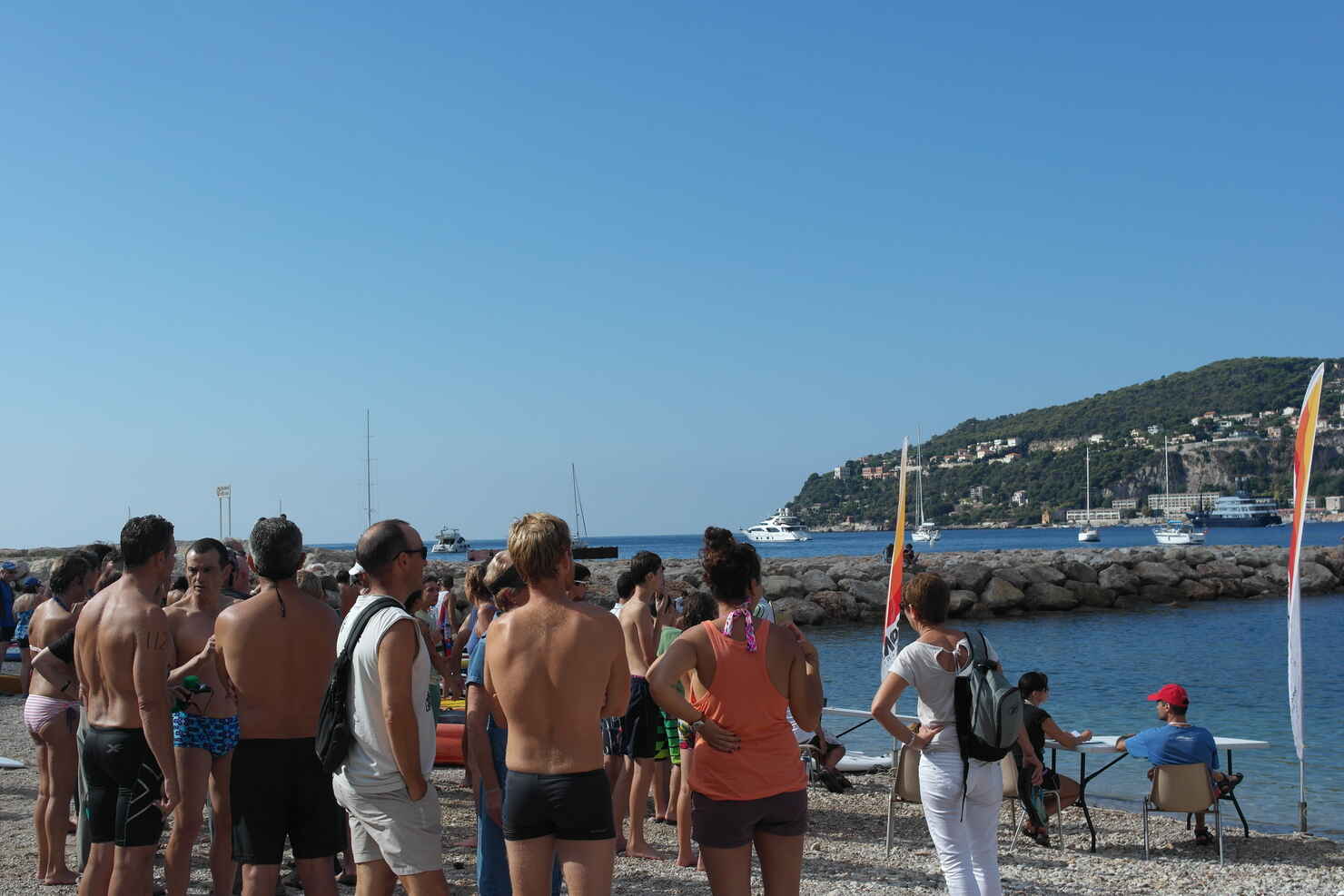 Tilskuere Triathlon des Mers, Villefranche-Sur-Mer, september 2014