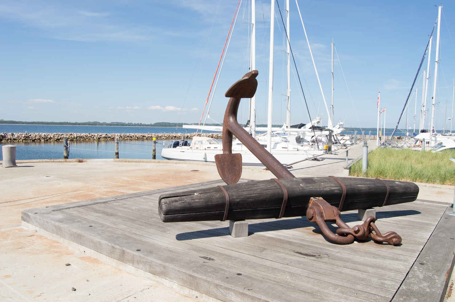 Fregatten Jyllands anker i Juelsminde